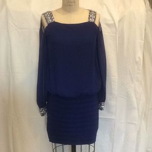 NWT Betsy & Adam Dress with Beaded Accents